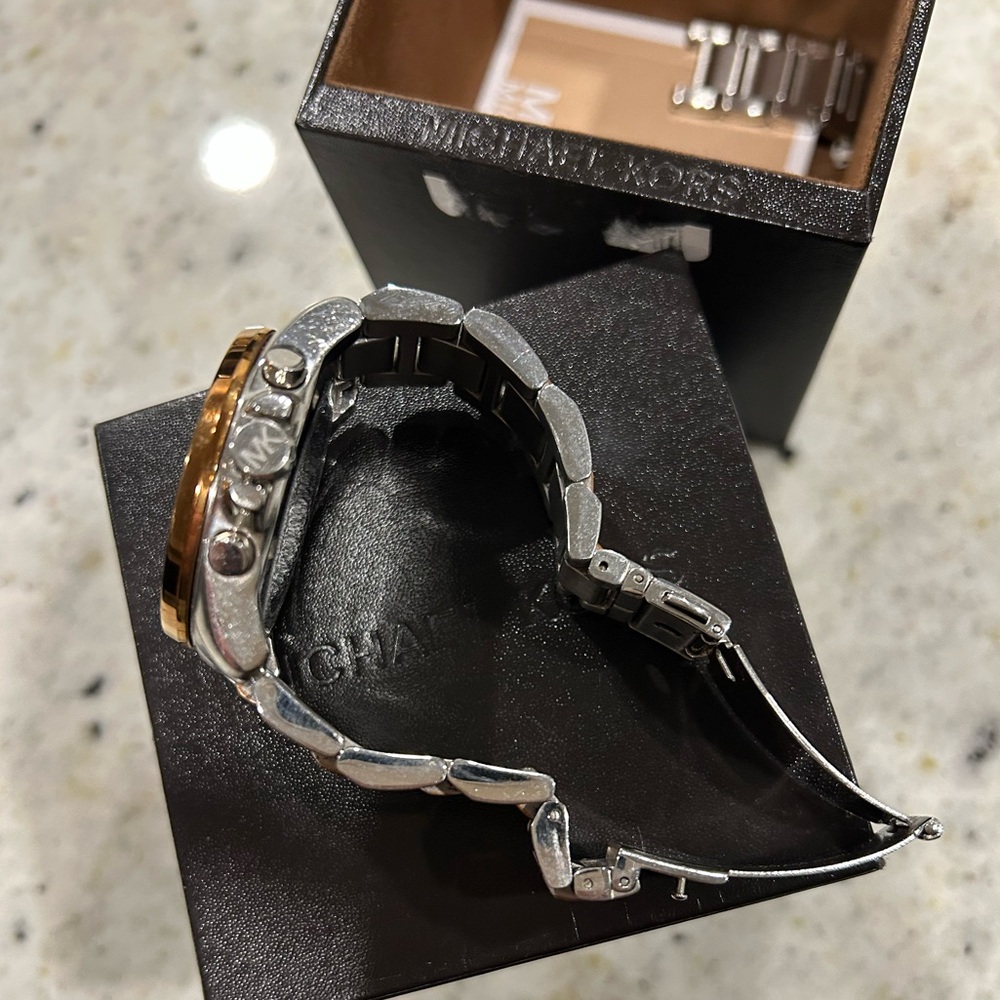 Michael Kors Two-Tone Chronograph Watch - Picture 5 of 13